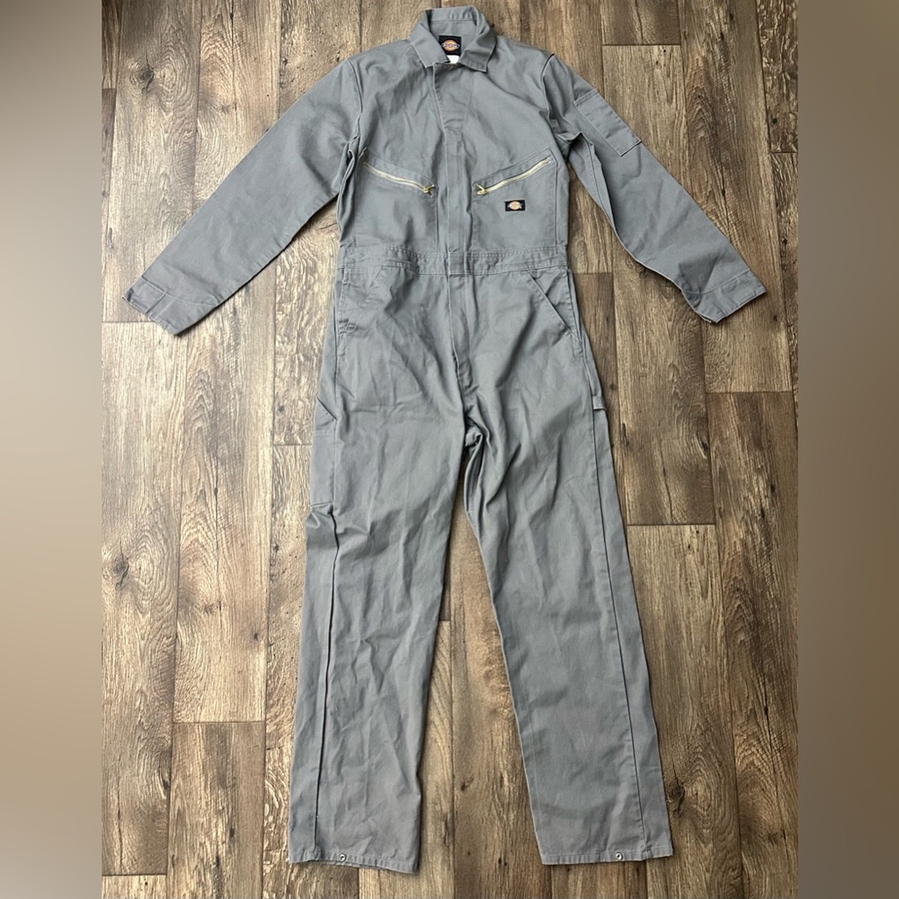 Dickies Size MT Deluxe 100% Cotton work Coverall Gray